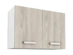 Cuisine Complète TRATTORIA - 240 Cm - 8 éléments De Rangements - Chêne & Blanc -Electroménager Soldes meuble de cuisine 435235