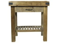 Meuble Cuisine En Bois Recyclé Garance -Electroménager Soldes meuble de cuisine 8946703