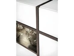 Vaisselier Bas, Bar CRISS + LED. Vitrine, Argentier Déco, Moderne Et Design Pour Votre Salon. -Electroménager Soldes meuble de cuisine 8952053