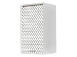 Meuble Cuisine Blanc 40x72 Face Imprimée - Coloris Rideau: Vagues Grises 810