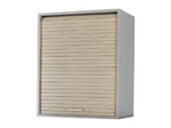 Meuble Cuisine Alu Bicolore 60 Cm H 72 Cm - Coloris: Chêne Naturel