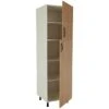 Meuble Colonne De Cuisine 2 Portes Coloris Chêne Cortez - Hauteur 200 X Longueur 60 X Profondeur 58 Cm -Electroménager Soldes meuble de cuisine 9396319