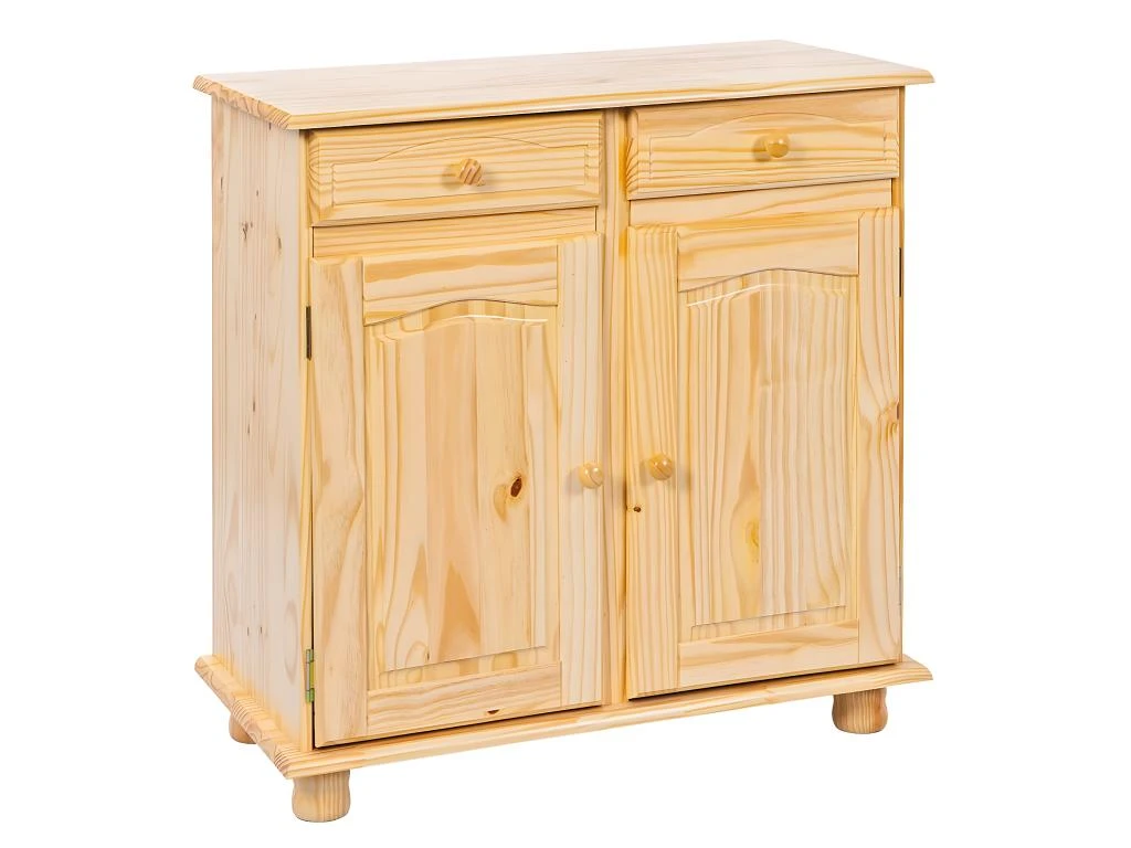 STAN - Meuble 2 Portes 2 Tiroirs Bois Massif 3 STAN - Meuble 2 Portes 2 Tiroirs Bois Massif