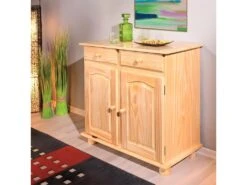 STAN - Meuble 2 Portes 2 Tiroirs Bois Massif 8 STAN - Meuble 2 Portes 2 Tiroirs Bois Massif -Electroménager Soldes meuble de cuisine 9448055