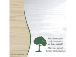 APOTHIC - Meuble 4 Tiroirs Bois Massif Vernis Blanc -Electroménager Soldes meuble de rangement 10447605