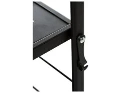 Desserte De Cuisine Roulante Pliable En Acier Noir Et Bois H 85.8 Cm -Electroménager Soldes meuble de rangement 10758015