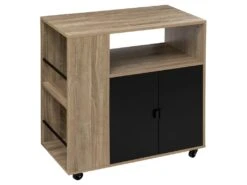 Desserte De Rangement Avec Portes Aliaj 5five - Naturel