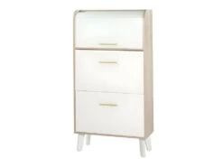 Meuble à Chaussures à Rideau - ARKOS N°2 -Electroménager Soldes meuble de rangement 11120945