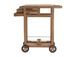 Desserte De Jardin En Teck - Naturel Clair - CYRCA -Electroménager Soldes meuble de rangement 11167137