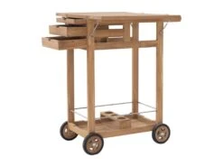 Desserte De Jardin En Teck - Naturel Clair - CYRCA -Electroménager Soldes meuble de rangement 11167149