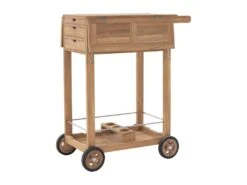 Desserte De Jardin En Teck - Naturel Clair - CYRCA