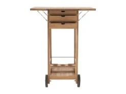 Desserte De Jardin En Teck - Naturel Clair - CYRCA -Electroménager Soldes meuble de rangement 11167155