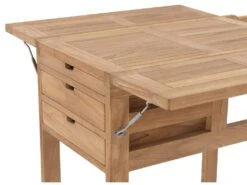 Desserte De Jardin En Teck - Naturel Clair - CYRCA -Electroménager Soldes meuble de rangement 11167169