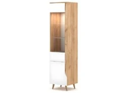 Colonne De Rangement Avec Porte Vitrée L46 X H190 Cm - Tree -Electroménager Soldes meuble de rangement 11448373