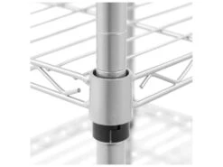 Étagère Métallique 56 X 46 X 69 Cm 30 Kg 4 Roulettes étagère Autoportante étagère De Rangement En Métal 14_0005156 -Electroménager Soldes meuble de rangement 12073685