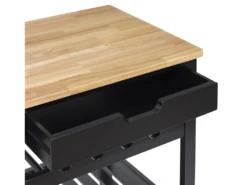 Desserte A Roulettes Noir 40x61x84 Home Deco Factory -Electroménager Soldes meuble de rangement 12530443