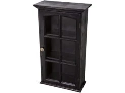 Vitrine à Suspendre En Bois 40 X 18 X 70 Cm