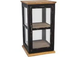 Vitrine Rotative En Bois 40 X 40 X 74 Cm