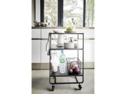 Desserte De Cuisine En Métal à Roulettes Wagon -Electroménager Soldes meuble de rangement 12841997