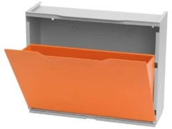 Étagère À Chaussures En Polypropylène De Couleur Orange, 40,1x51x17,3 -Electroménager Soldes meuble de rangement 13047125