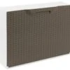 Range-chaussures En Polypropylène Couleur Marron Finition Rattan, 40,1x51x17,3 -Electroménager Soldes meuble de rangement 13047241