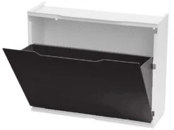 Lot De 2 Étagères À Chaussures En Polypropylène Couleur Noir, 40,1x51x17,3 -Electroménager Soldes meuble de rangement 13047285