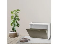 Porte-chaussures En Polypropylène De Couleur Marron, 40,1x51x17,3 -Electroménager Soldes meuble de rangement 13047295