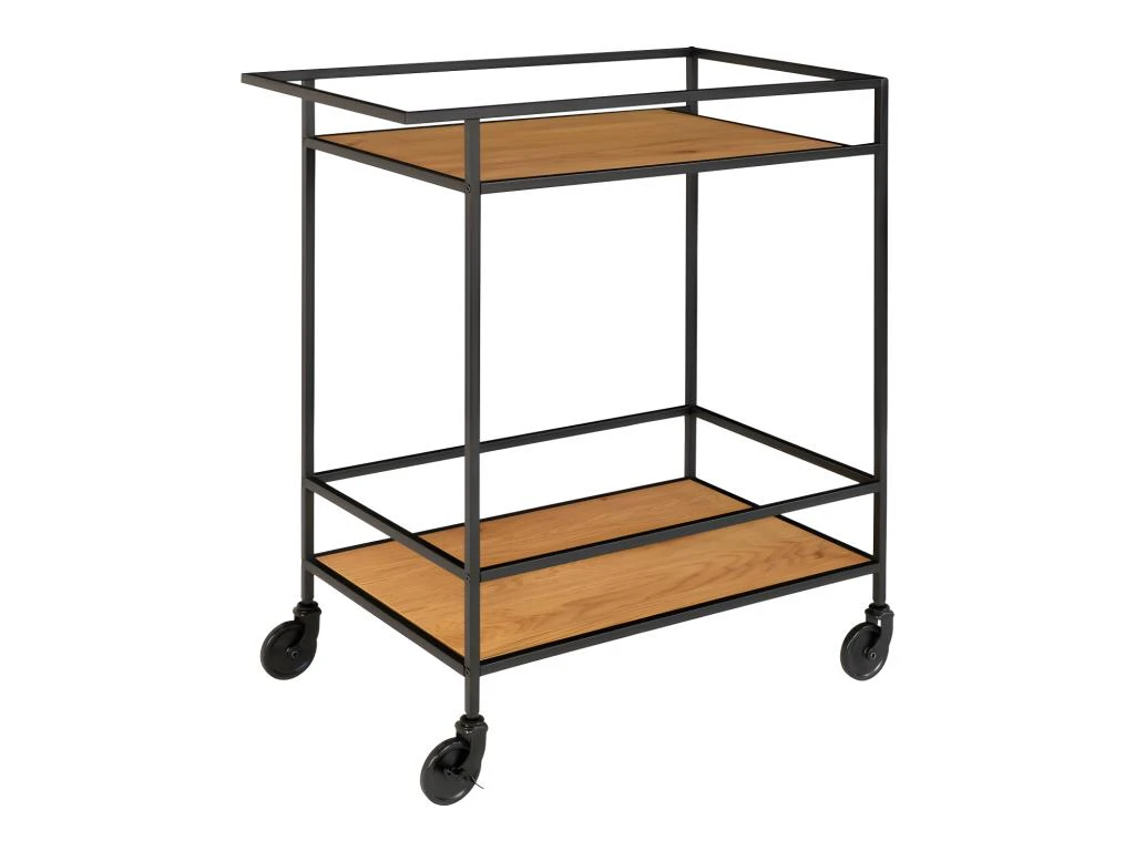 Vita - Desserte En Métal Et Bois - Couleur - Bois Clair / Noir 5 Vita - Desserte En Métal Et Bois - Couleur - Bois Clair / Noir – Image 3