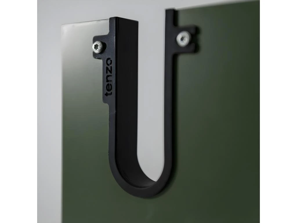 Uno - Colonne De Rangement En Bois 1 Porte 2 Niches H152cm - Couleur - Vert Kaki 6 Uno - Colonne De Rangement En Bois 1 Porte 2 Niches H152cm - Couleur - Vert Kaki – Image 4