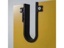 Uno - Colonne De Rangement En Bois 1 Porte 2 Niches H152cm - Couleur - Jaune Moutarde -Electroménager Soldes meuble de rangement 13393805