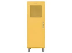 Malibu - Colonne De Rangement Vintage H143cm - Couleur - Jaune