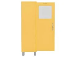 Malibu - Colonne De Rangement Vintage H143cm - Couleur - Jaune -Electroménager Soldes meuble de rangement 13393853