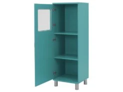 Malibu - Colonne De Rangement Vintage H143cm - Couleur - Turquoise -Electroménager Soldes meuble de rangement 13393867
