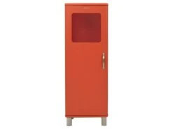 Malibu - Colonne De Rangement Vintage H143cm - Couleur - Rouge