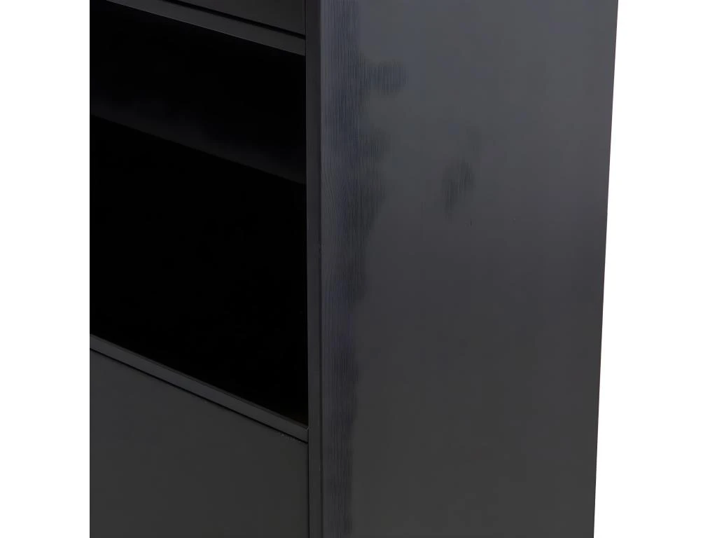 Finca - Colonne De Rangement En Bois Massif De Pin L40cm - Couleur - Noir 8 Finca - Colonne De Rangement En Bois Massif De Pin L40cm - Couleur - Noir – Image 6