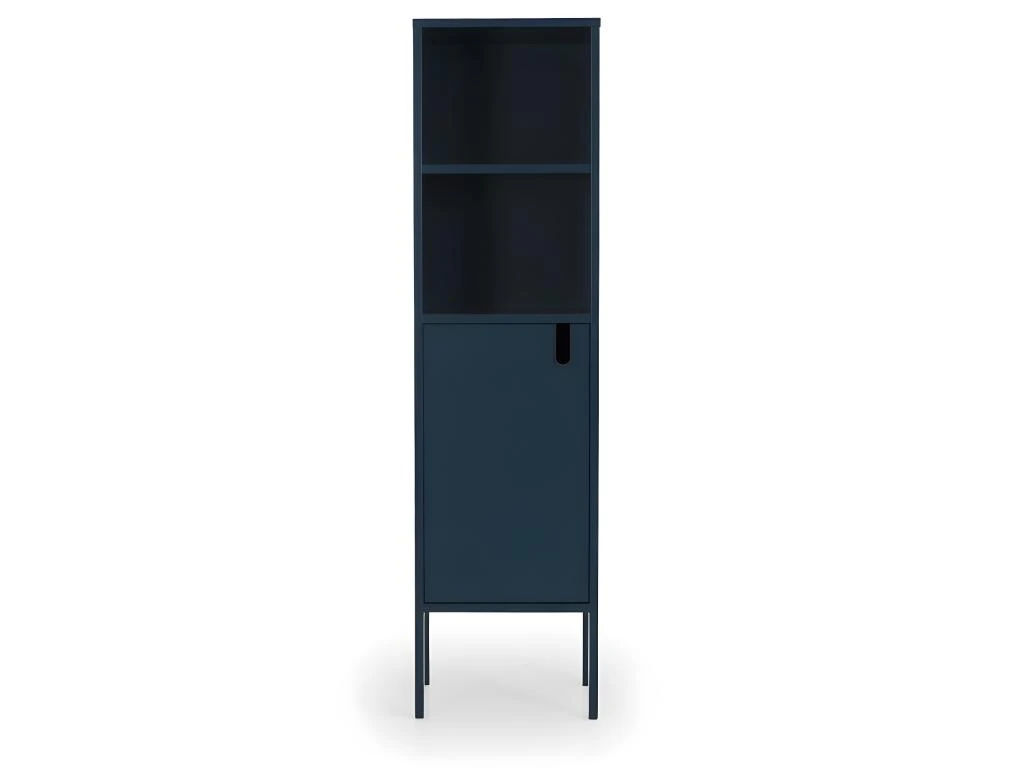 Uno - Colonne De Rangement En Bois 1 Porte 2 Niches H152cm - Couleur - Bleu Canard 3 Uno - Colonne De Rangement En Bois 1 Porte 2 Niches H152cm - Couleur - Bleu Canard