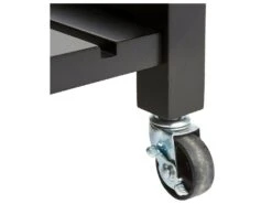 Meuble Desserte De Cuisine Roulante En Bois Noir Et Naturel H 87 Cm -Electroménager Soldes meuble de rangement 13448021