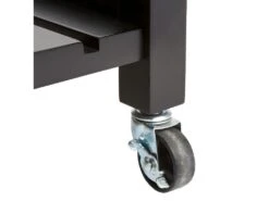 Meuble Desserte De Cuisine Roulante En Bois Noir Et Naturel H 87 Cm -Electroménager Soldes meuble de rangement 13448023