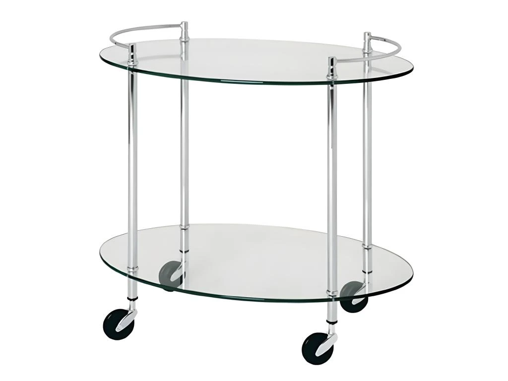 Desserte De Cuisine Design "Cays" 68cm Transparent 3 Desserte De Cuisine Design "Cays" 68cm Transparent