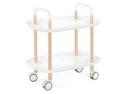 Desserte De Cuisine Design "Ariel" 59cm Blanc