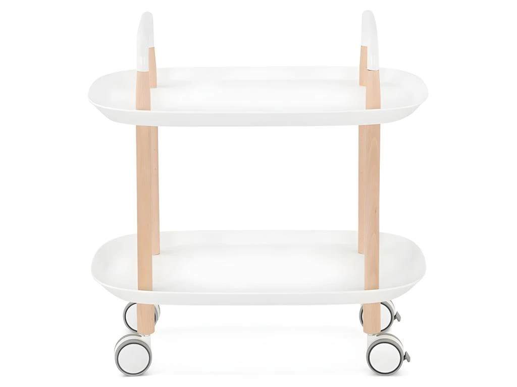 Desserte De Cuisine Design "Ariel" 59cm Blanc 4 Desserte De Cuisine Design "Ariel" 59cm Blanc – Image 2