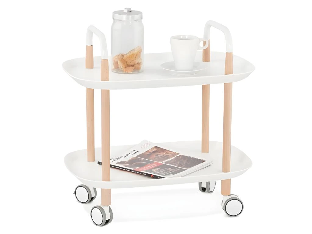 Desserte De Cuisine Design "Ariel" 59cm Blanc 5 Desserte De Cuisine Design "Ariel" 59cm Blanc – Image 3