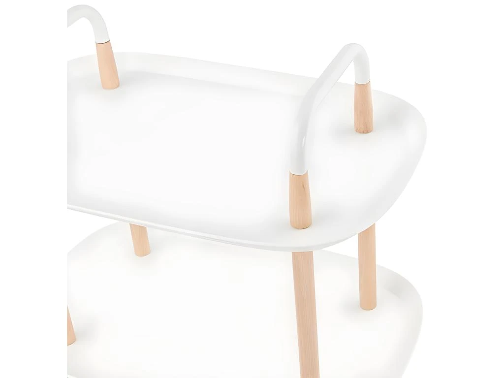 Desserte De Cuisine Design "Ariel" 59cm Blanc 6 Desserte De Cuisine Design "Ariel" 59cm Blanc – Image 4