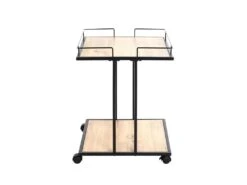 Desserte De Cuisine "Ascola" 60cm Noir & Chêne 9 Desserte De Cuisine "Ascola" 60cm Noir & Chêne -Electroménager Soldes meuble de rangement 13686985