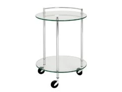 Desserte De Cuisine Design "Cays" 63cm Transparent
