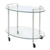 Desserte De Cuisine Design "Yoni" 68cm Transparent -Electroménager Soldes meuble de rangement 13687091
