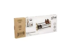 Etagère Range Chaussures Extensible En Métal Et Bois 12 Paires -Electroménager Soldes meuble de rangement 14459353