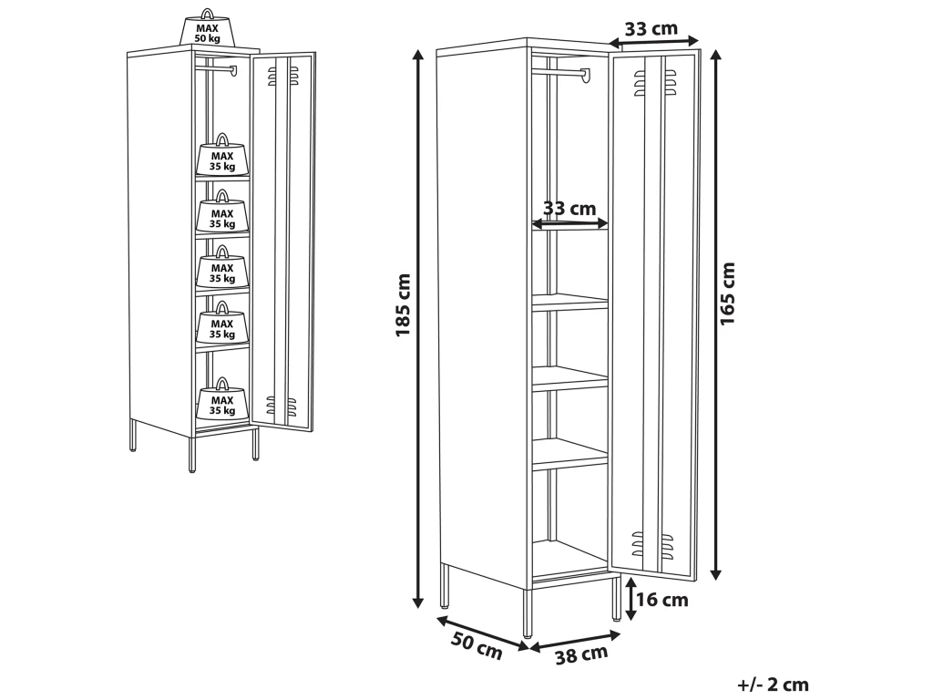 Armoire En Acier Vert FROME 5 Armoire En Acier Vert FROME – Image 3