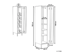 Armoire En Acier Jaune FROME -Electroménager Soldes meuble de rangement 16129579