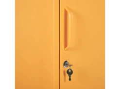 Armoire En Acier Jaune FROME -Electroménager Soldes meuble de rangement 16129593